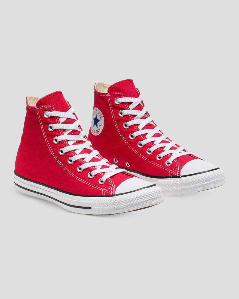 Converse Chuck Taylor All Star Hi Red Canvas Sneakers