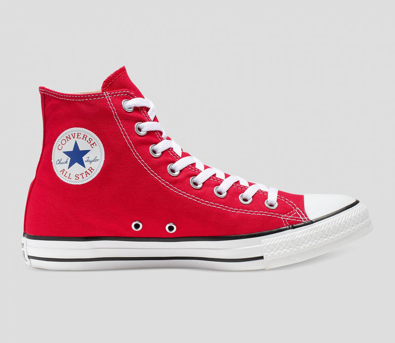 Converse Chuck Taylor All Star Hi Red Canvas Sneakers