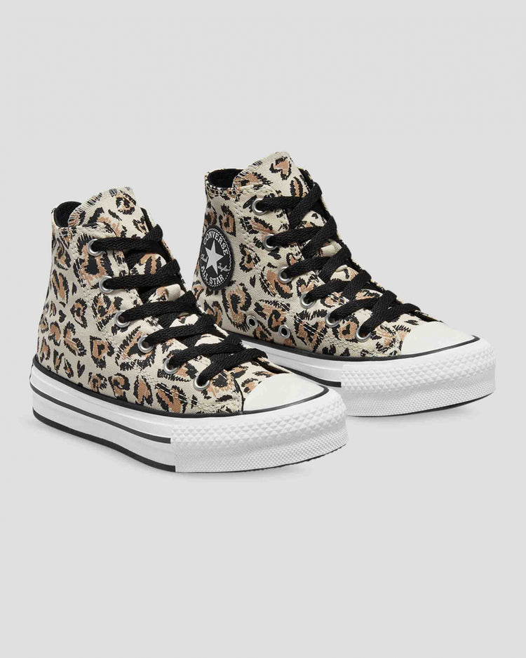 Converse CTAS Eva Lift Platform Hi Driftwood Youth 67164C