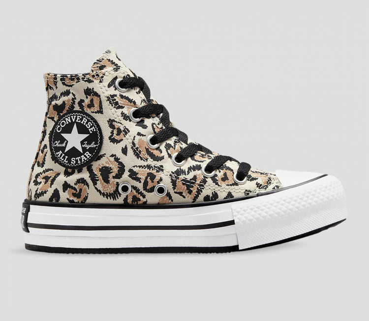 Converse CTAS Eva Lift Platform Hi Driftwood Youth 67164C