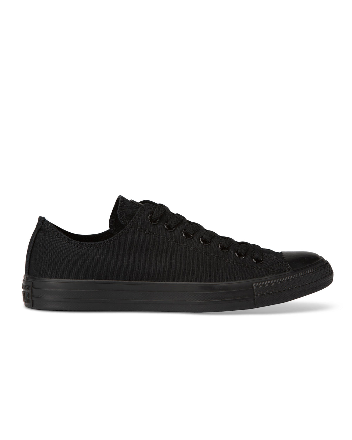 A pair of Converse Chuck Taylor All Star Classic Low Top sneakers in black mono canvas color