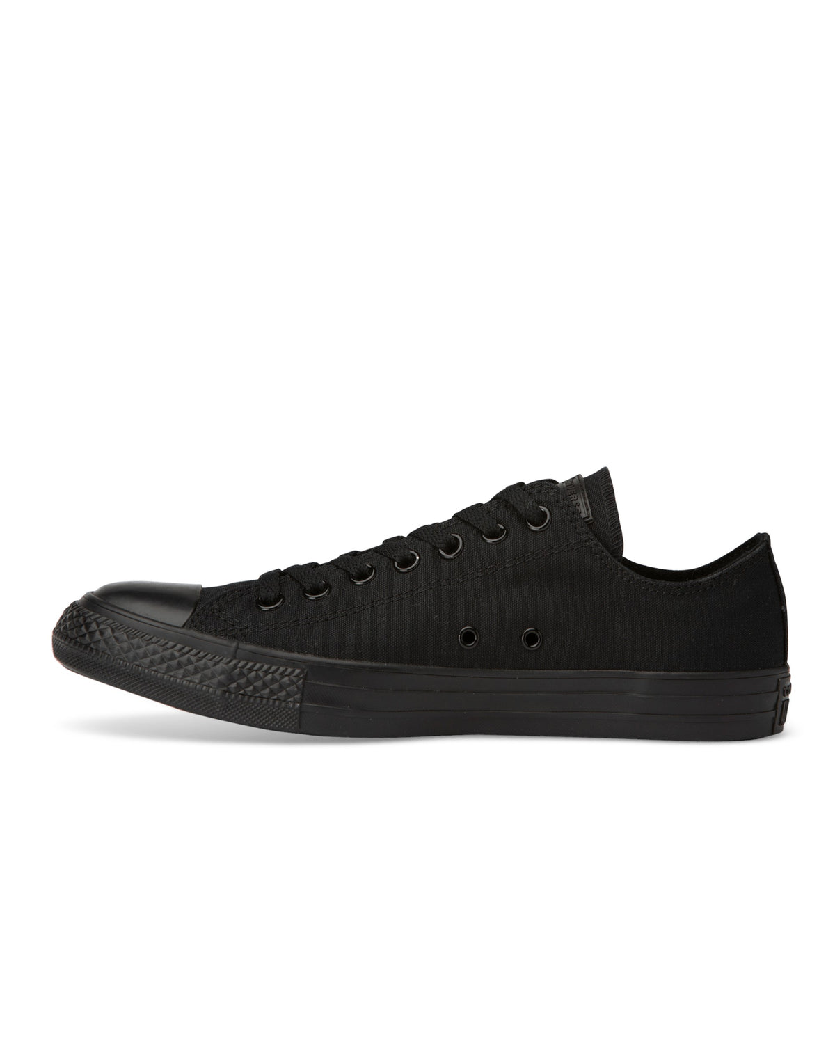 A pair of Converse Chuck Taylor All Star Classic Low Top sneakers in black mono canvas color