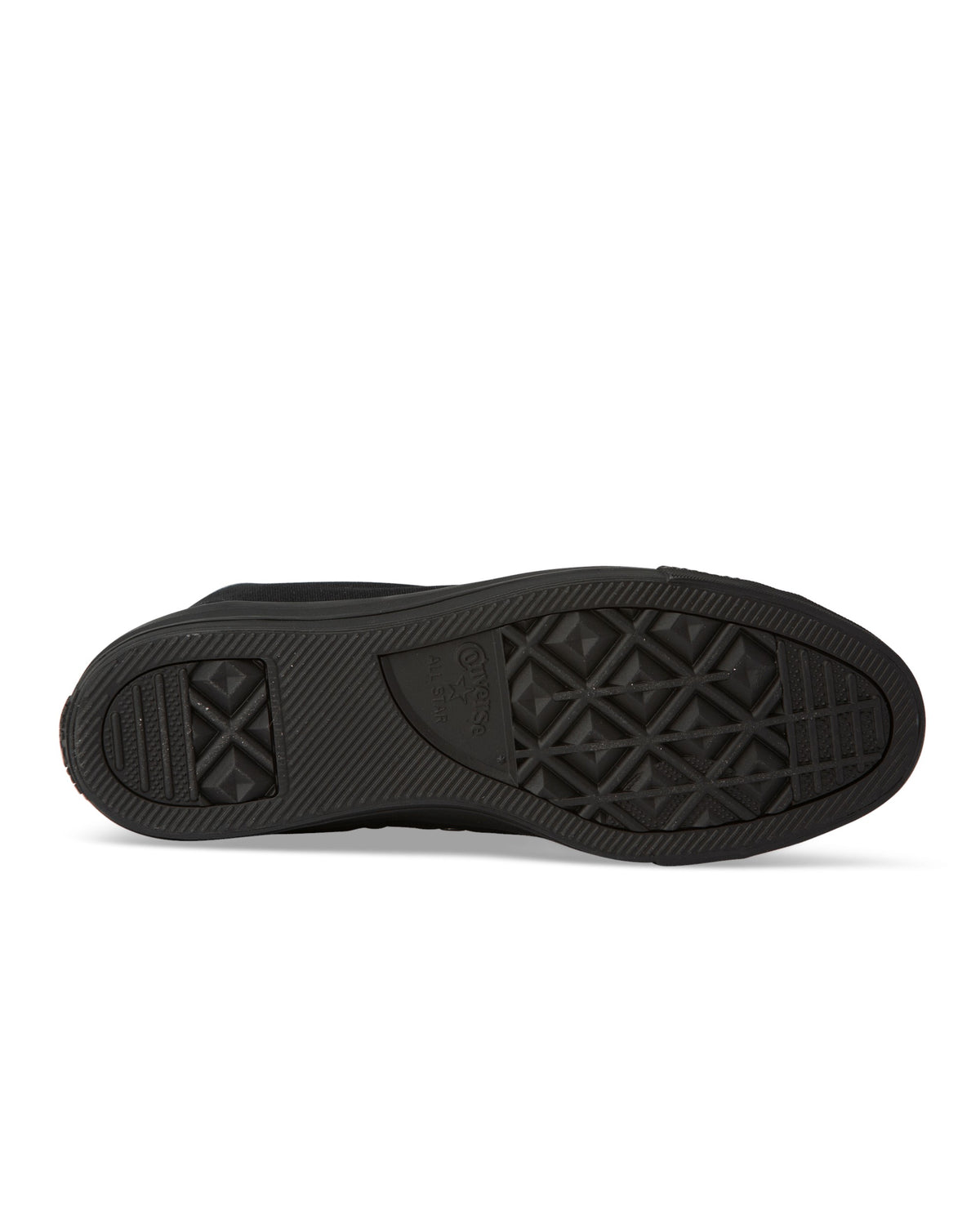 A pair of black Converse Chuck Taylor All Star high-top sneakers with canvas upper and rubber sole.