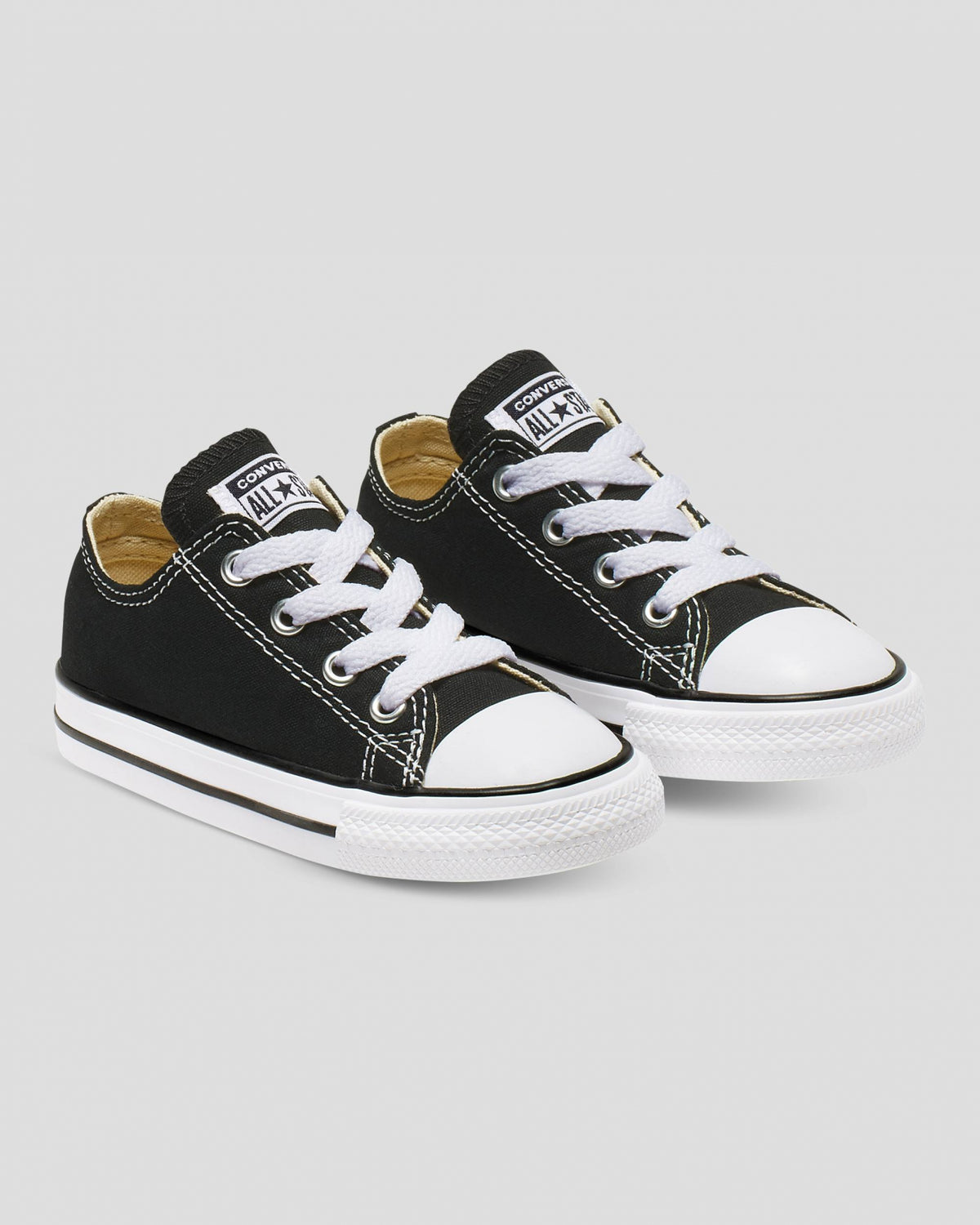 Converse Infants Ox Black White Chuck Taylor All Star Sneaker 7J235C