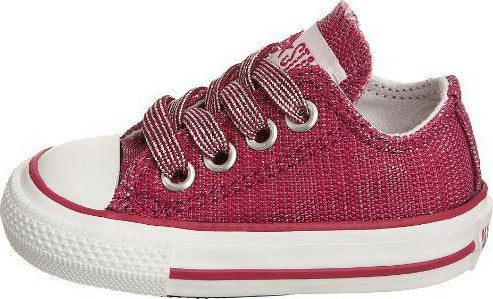 Converse Infant CT Sparkle OX Fuschsia White