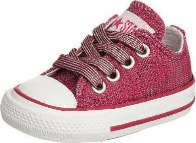 Converse Infant CT Sparkle OX Fuschsia White