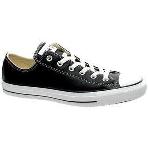 Converse Ox Black / White Leather 132174