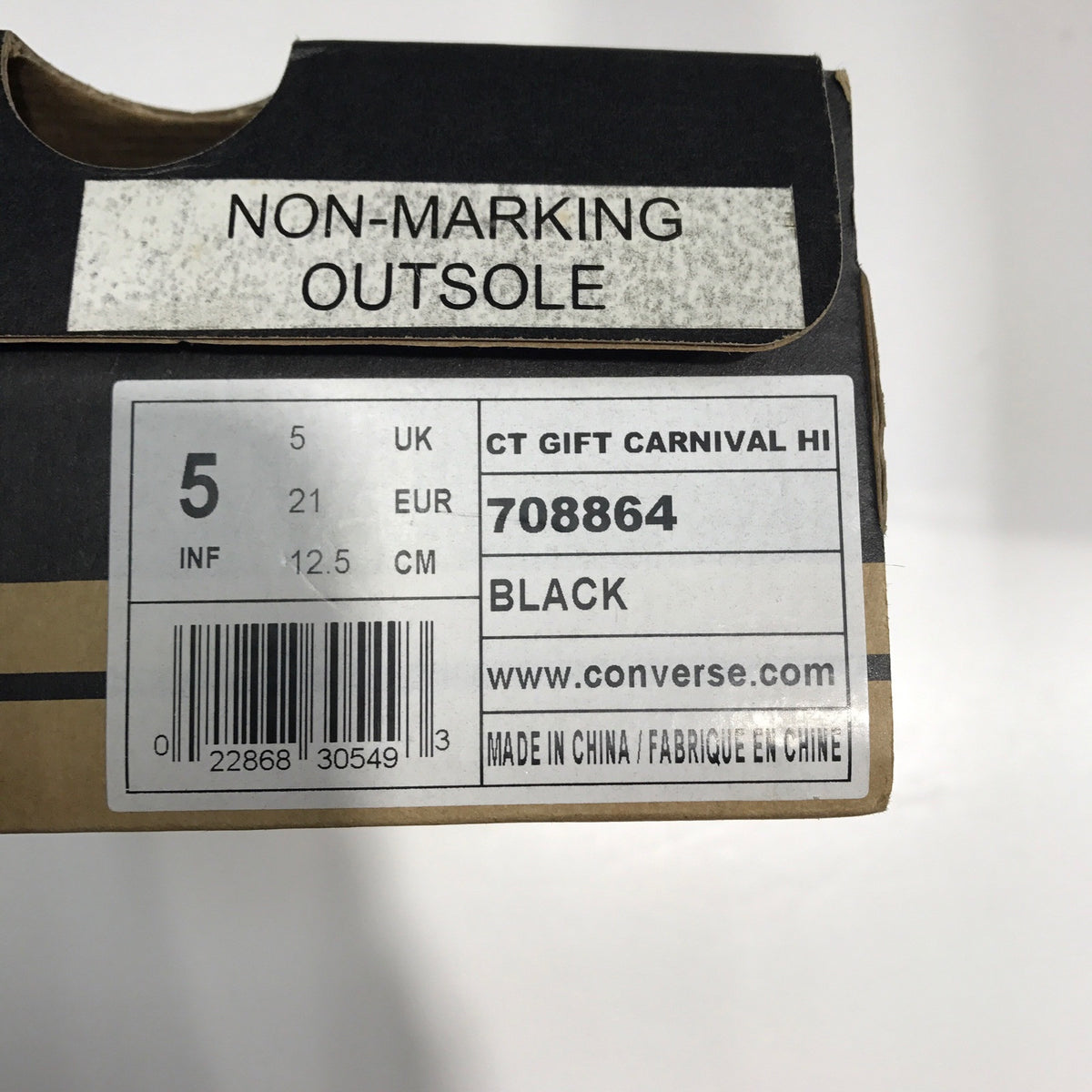 Converse Infant CT Gift Carnival HI Black 708864