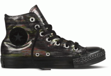 Converse Hi Black Shine