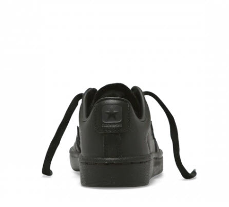 Converse Junior 76 Ox Black Leather Youth