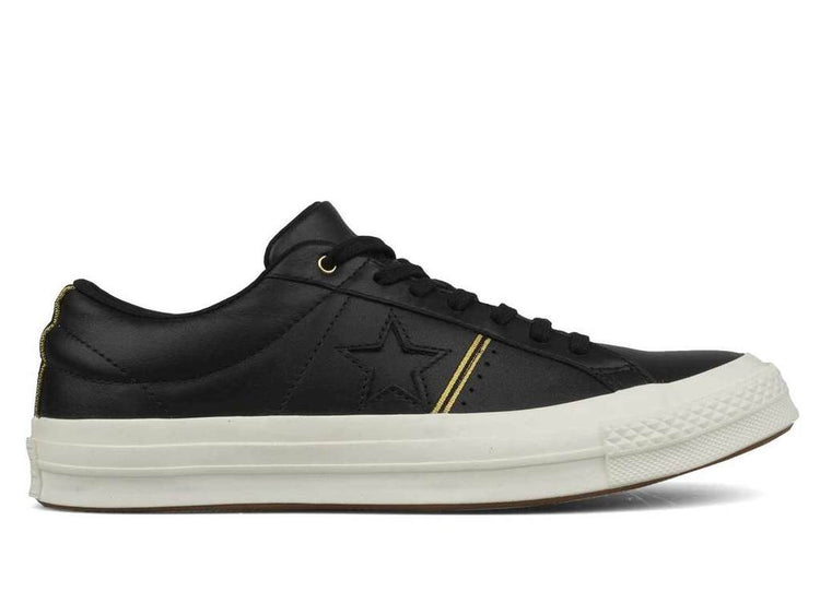 Converse One Star Ox Black &amp; Gold &amp; Egret 159701C Famous Rock Shop Newcastle 2300 NSW Australia