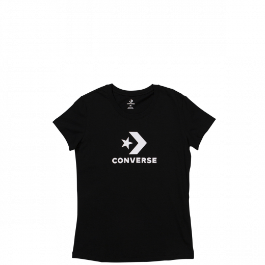 Converse Women's Star Chevron Short Sleeve T Shirt Black 10009152-A03 Famous Rock Shop Newcastle 2300 NSW Australia