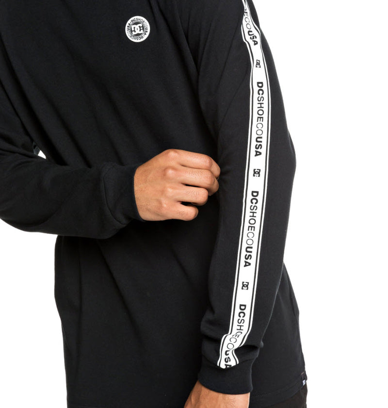 DC Men's Wordarm Taped Long Sleeve T-Shirt Black UDYZ03587 Famous Rock Shop Newcastle, 2300 NSW. Australia. 4