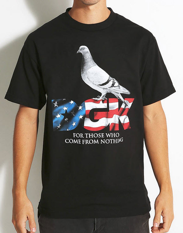  DGK American Pigeon Tee DT-2331 BLACK Famous Rock Shop Newcastle 2300 NSW Australia