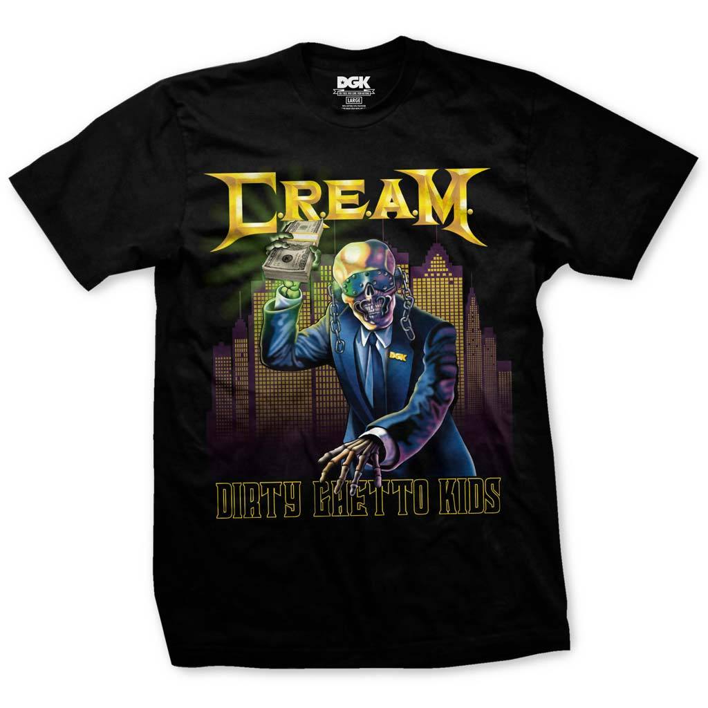 DGK Black C.R.E.A.M Tee Famous Rock Shop Newcastle 2300 NSW Australia