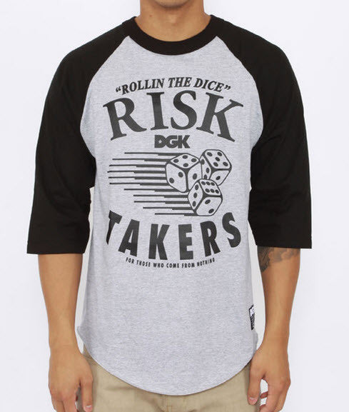 DGK Risk Takers 3/4 Sleeve Jersey Tee DLS-32