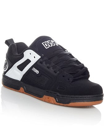 DVS Shoe Comanche Blk Wht Leather Famous Rock Shop Newcastle NSW Australia