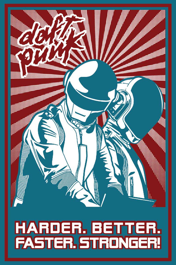 Daft Punk Harder poster