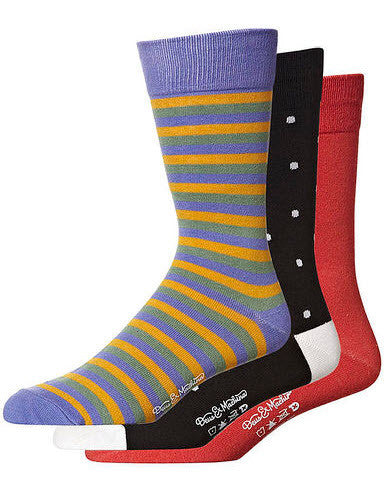 Dues Ex Machina 3 Pack Assorted Socks DMS37521
