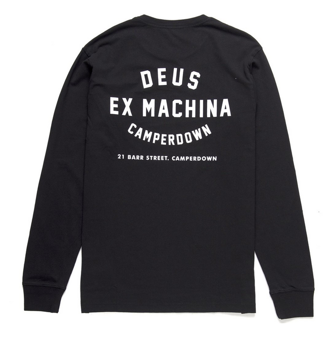 Deus Ex Machina Camperdown Long Sleeve Tee Black DMA61831A  Famous Rock Shop  Newcastle 2300 NSW Australia