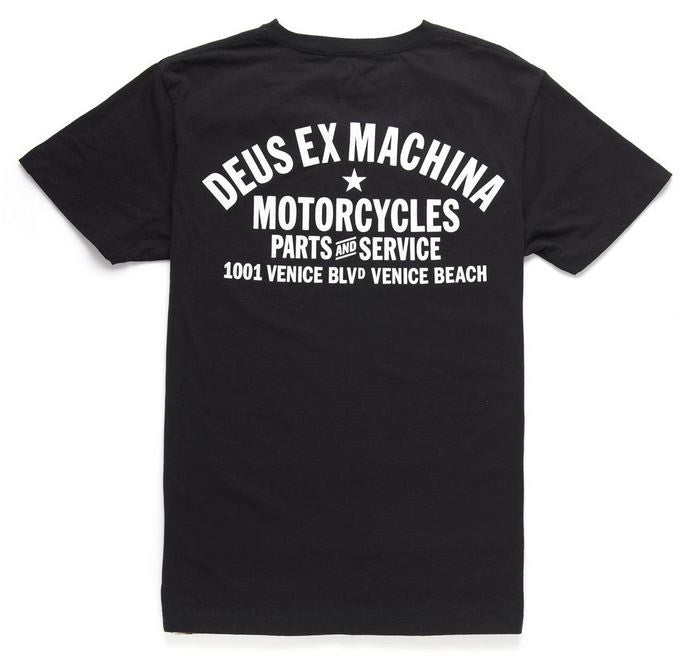 Deus Moto Grigio Tee Black D1808