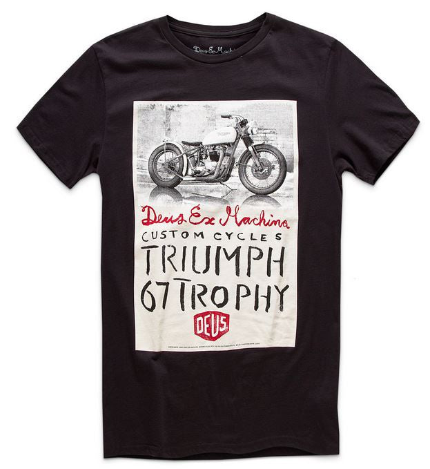 Deus Triumph Trophy Tee Black D1808