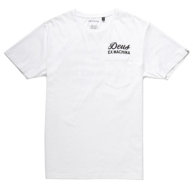 Deus Venice CA. Address Tee White D1808
