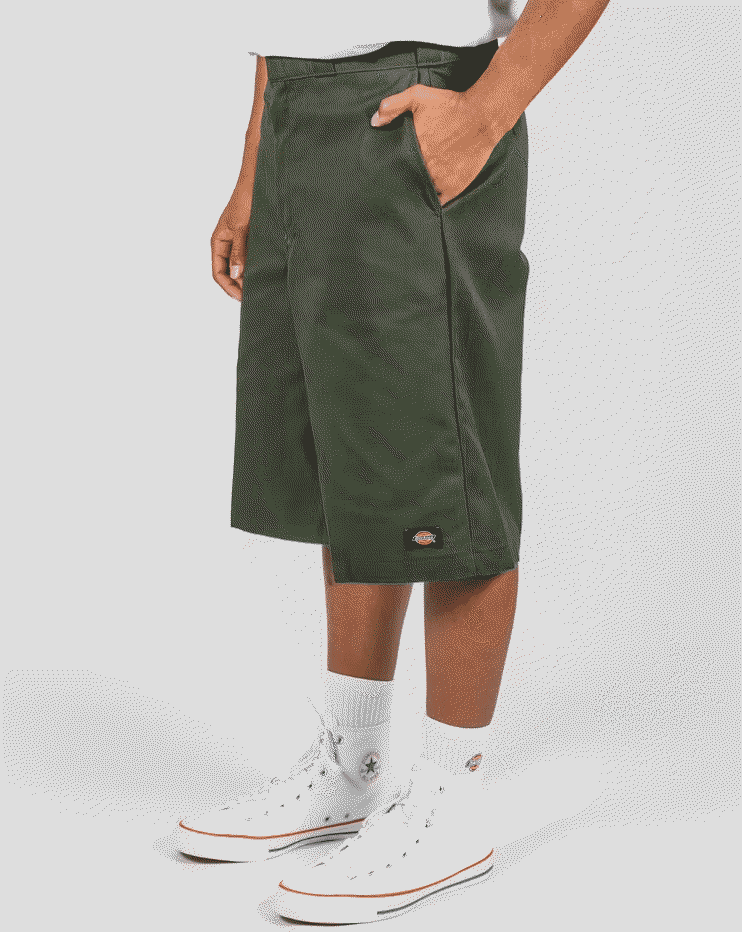 Dickies 13 Inch Loose Fit Work Short Olive Green