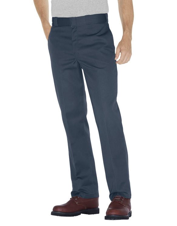 Dickies WP874DN 874 Original Fit The Original Work Pant Dark Navy Sits at waist Wrinkle Resistant Stain Release Center Crease Famous Rock Shop Newcastle NSW Australia