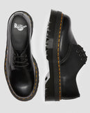 Dr Martens 1461 Quad  Black Polished Smooth Platform Shoes 25567001