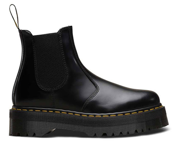 Dr Martens 2976 Quad Black Polished Smooth 24687001 Famous Rock Shop Newcastle, 2300 NSW. Australia.