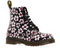 Dr Martens 1460 Pascal Pansy Fayre Vintage Smooth Black Red Flowers Boot 26456002