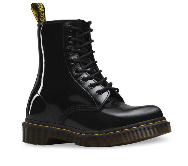 Dr Martens 1460 Glossy Patent Lamper Boots Black 11821011