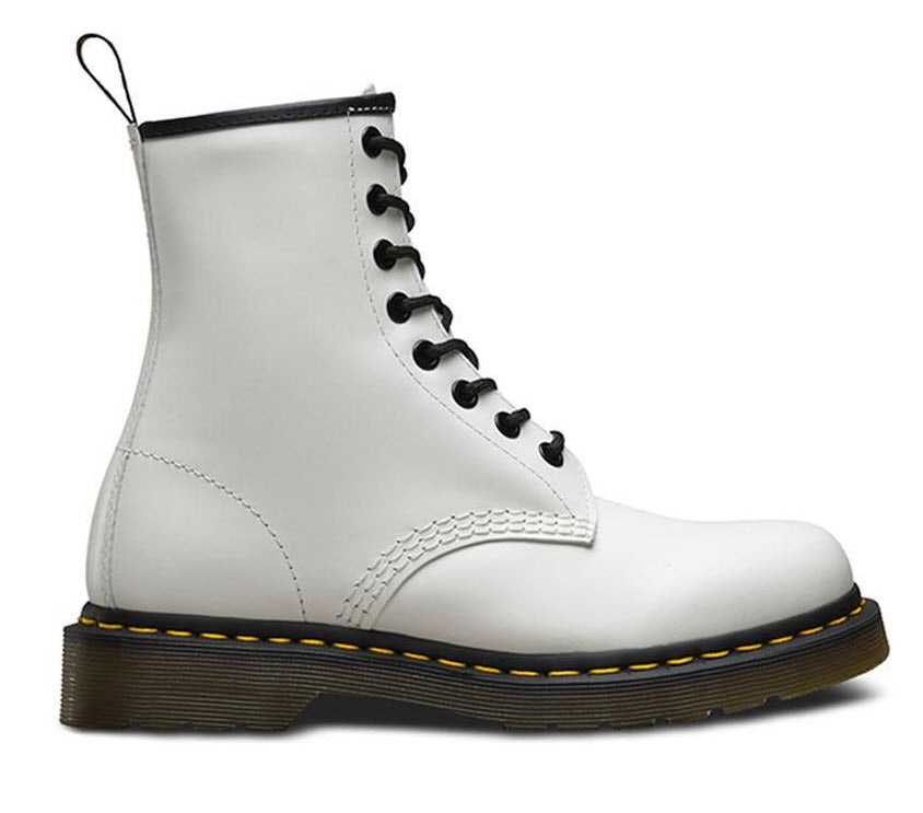 Hot white smooth doc martens Store