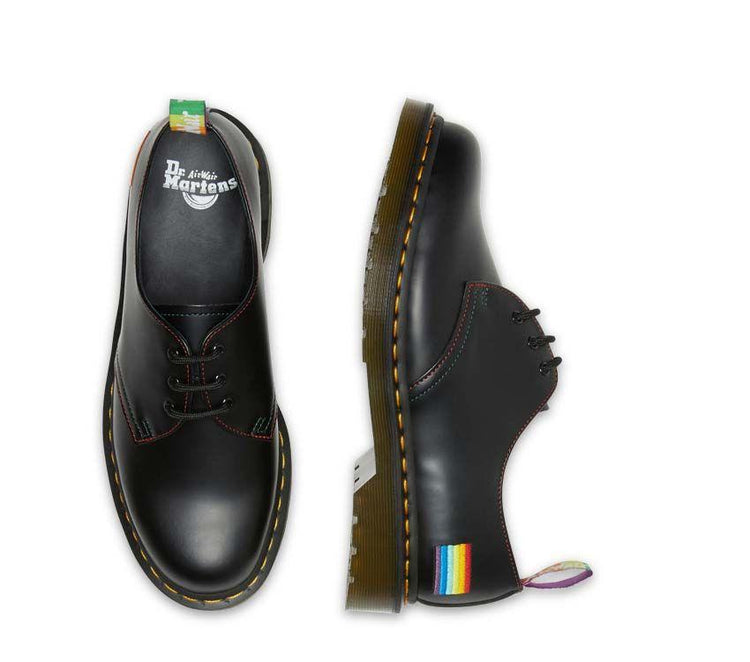 Dr Martens 1461 Pride Black Smooth Leather Shoe 26800001
