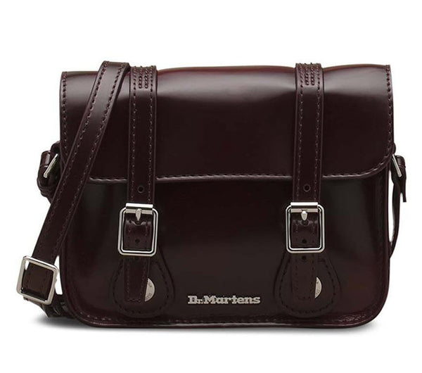 Dr Martens 7 Inch Vegan Cherry Red Cambridge Brush Satchel AB093601 Famous Rock Shop Newcastle, 2300 NSW Australia. 1