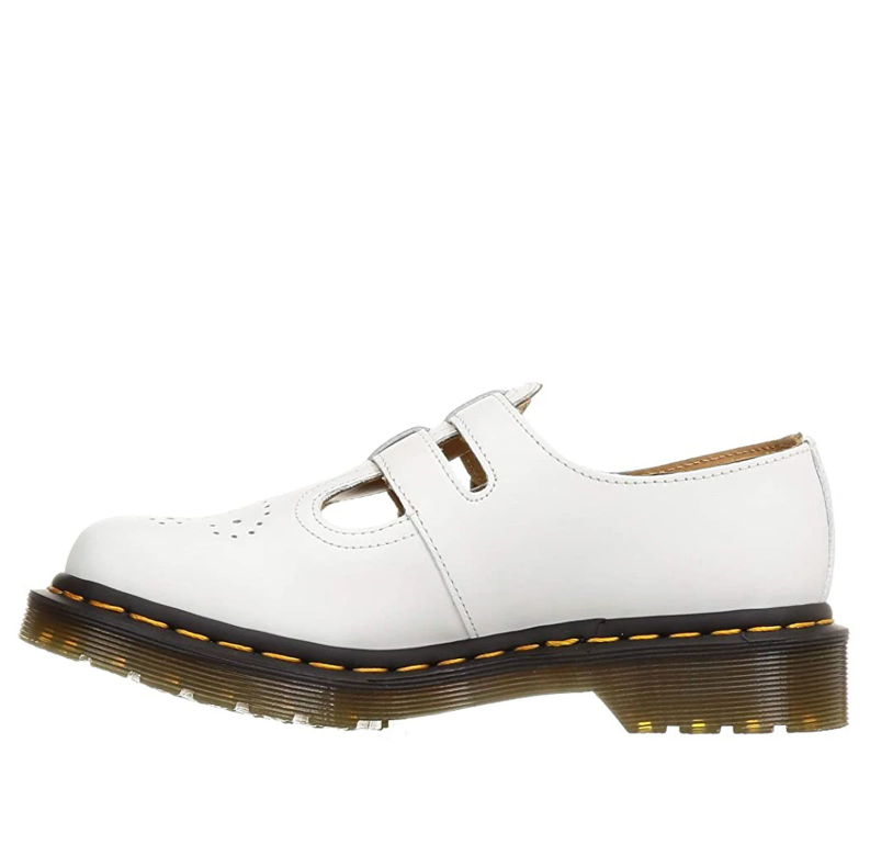 Dr Martens 8065 Mary Jane White Smooth Leather Sandals 26563100