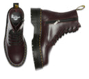 Dr Martens Jadon Burgundy Old Oxblood Polished Smooth Boots 27311626