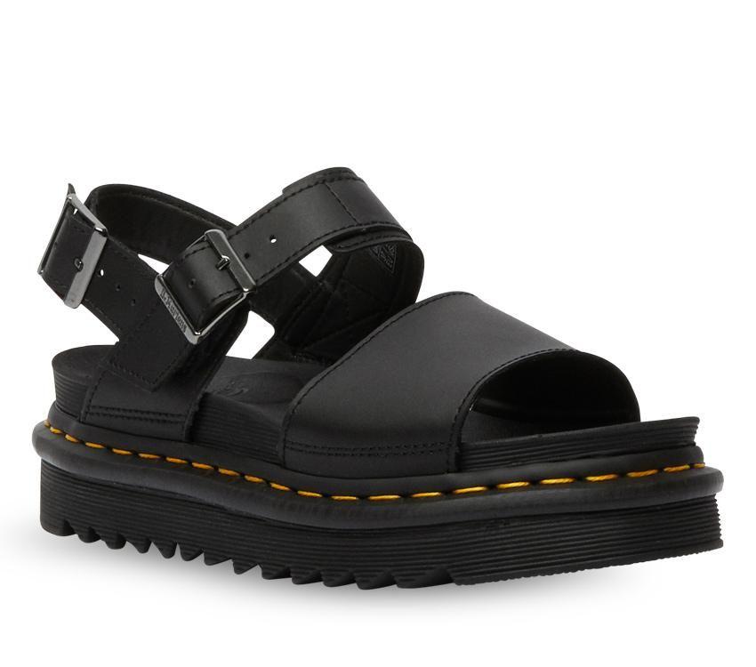 Dr Martens Voss Sandal Black Hydro Leather 24233001