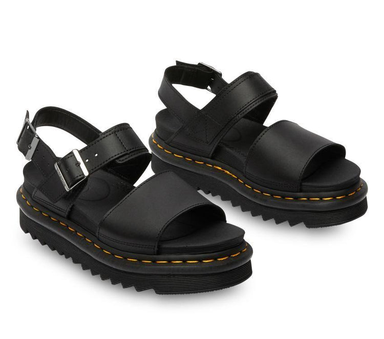 Dr Martens Voss Sandal Black Hydro Leather 24233001