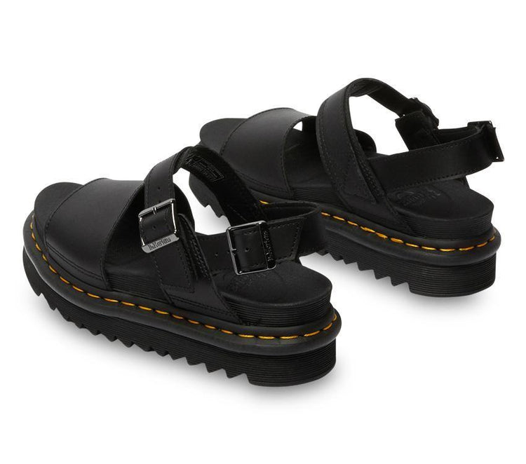 Dr Martens Voss Sandal Black Hydro Leather 24233001