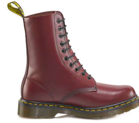 Dr Martens 1490 Cherry 10 Hole Leather Boots 11857600