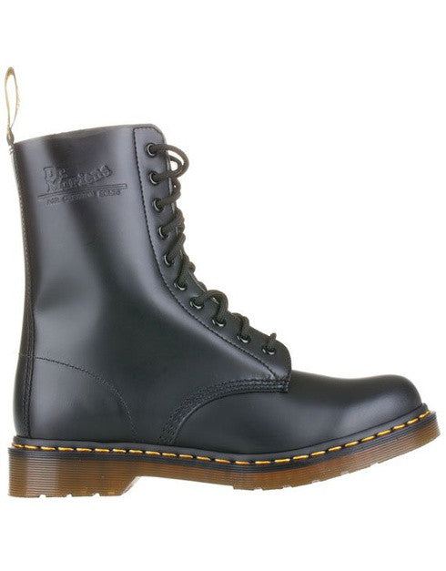 Dr Martens 1490 Black Smooth Leather 10 Hole Boots 11857001