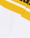Dr Martens Athletic Logo Sock White Yellow AC681002 Famous Rock Shop Newcastle, 2300 NSW. Australia. 3