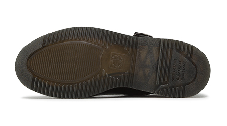 Dr Martens Deardra Polished Smooth Black Leather Sandals