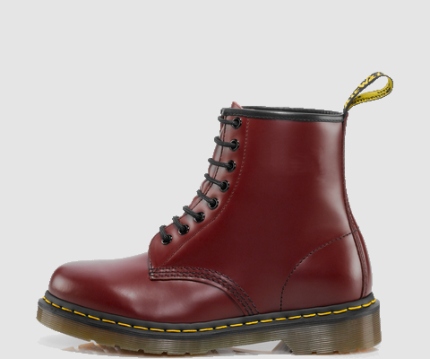  Dr Martens 1460 Cherry 8 Eyelet Leather Boots 11822600 1460Z DMC 8-Eye Boot Famous Rock Shop Newcastle 2300 NSW Australia