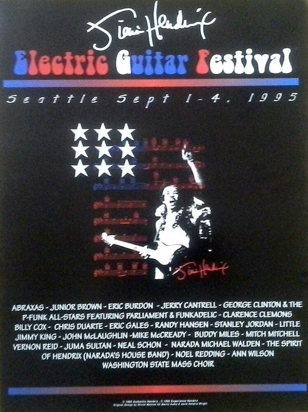 Electric Guitar Festival Seattle 1995 Poster
