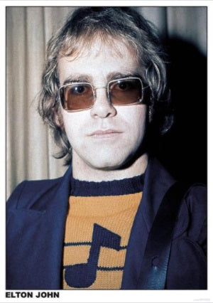 Elton John London Poster
