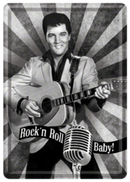 Elvis Rock n Roll Metal Card Famousrockshop