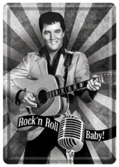 Elvis Rock n Roll Metal Card Famousrockshop